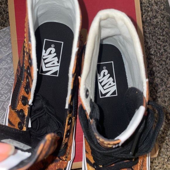 Vans Tiger Print SK8-Hi Tapered Mens Size 4 Womens Size 5.5 Unisex Sneakers - Picture 6 of 8